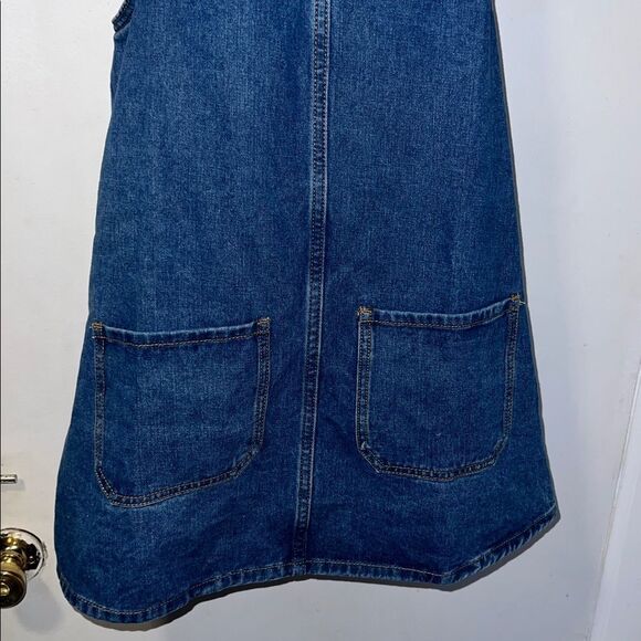 LILY PARKER Dark Denim Jumper Overall Dress-S - Picture 4 of 10